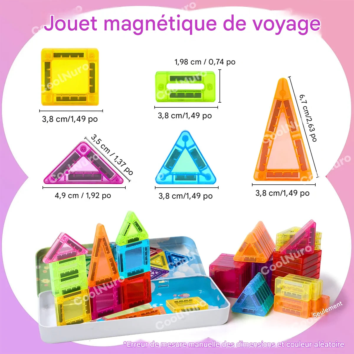 Blocs Magnétiques Éducatifs TDAH Enfant | PetitFocus