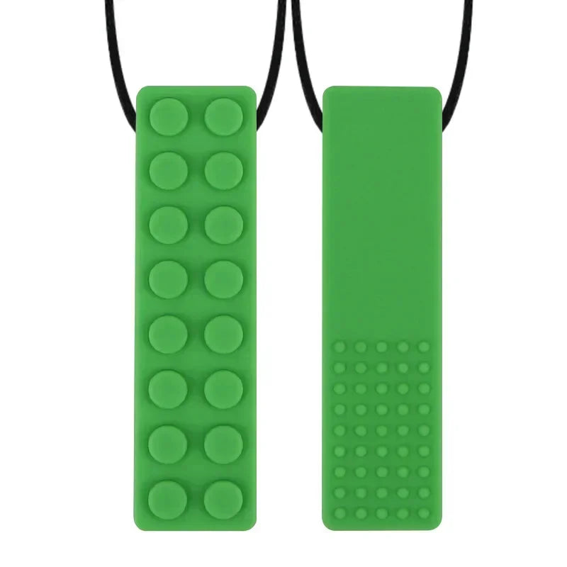 Collier mâchable en silicone alimentaire sans BPA