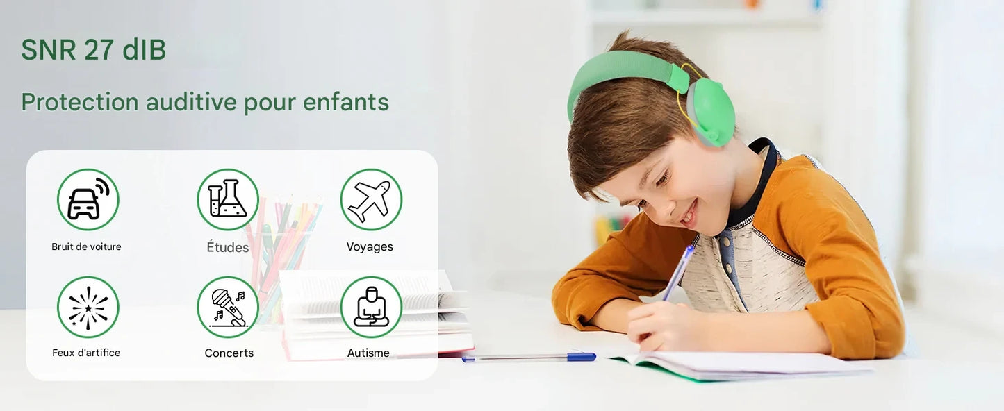 Casque Anti-bruit Enfant — Protection Auditive TDAH