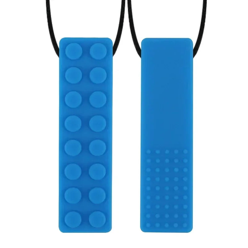 Collier mâchable sensoriel en silicone pour enfant TDAH