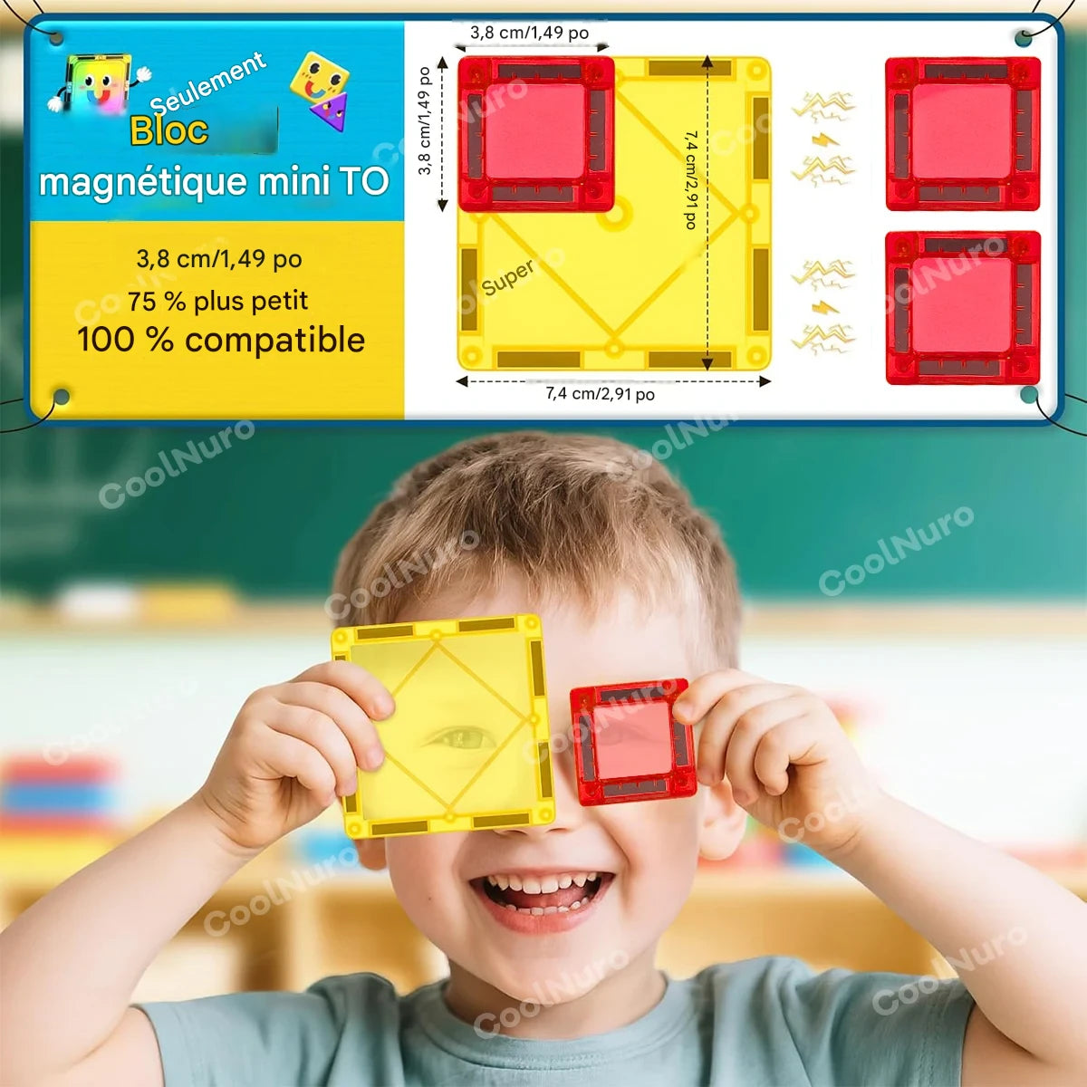 Blocs Magnétiques Éducatifs TDAH Enfant | PetitFocus