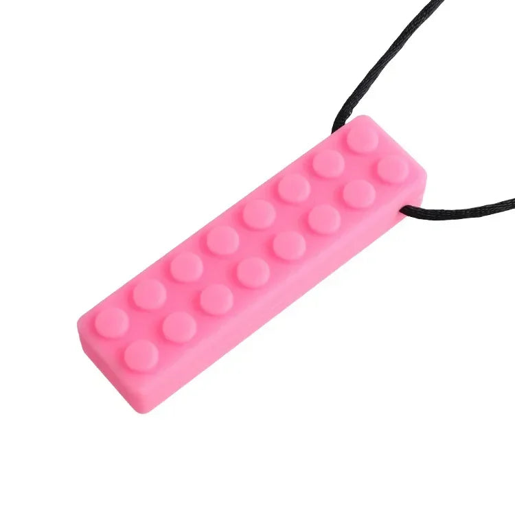 Collier mâchable en silicone alimentaire sans BPA