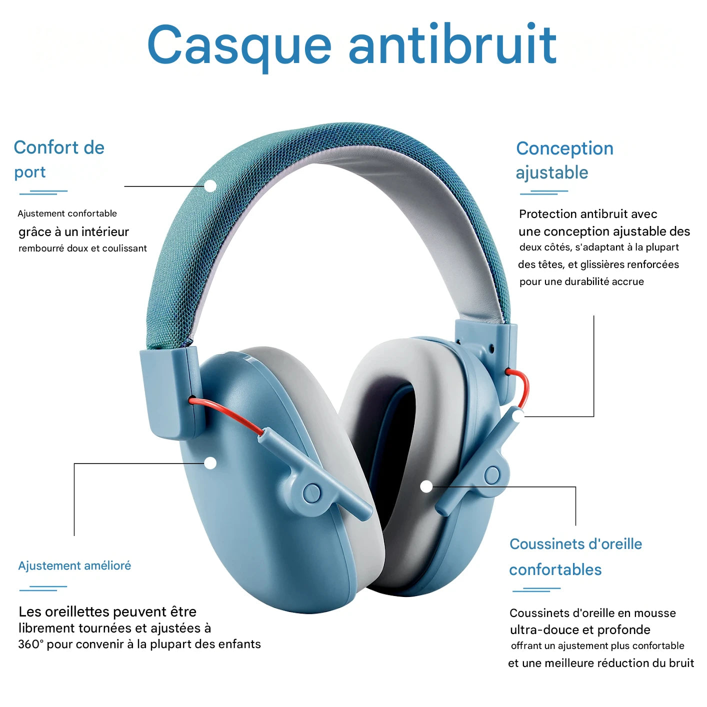 Casque Anti-bruit Enfant — Protection Auditive TDAH