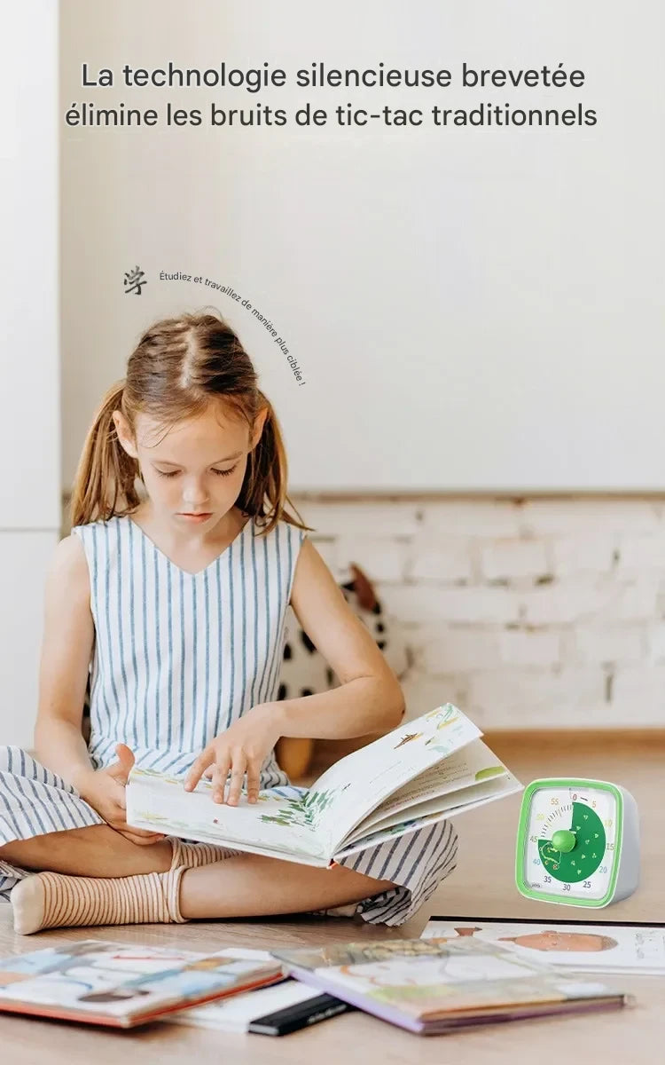 Timer Visuel 60 minutes -Minuterie pour enfants TDAH