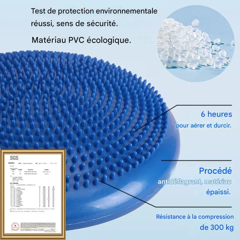 Coussin d'Équilibre Sensoriel — Concentration TDAH